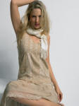 A Spring/Summer 2006 Womenswear John Rocha antique lace and pintuck sundress �60 dress for Designers at Debenhams Rocha. The scarf is a J by Jasper Conran pashminetta �18.